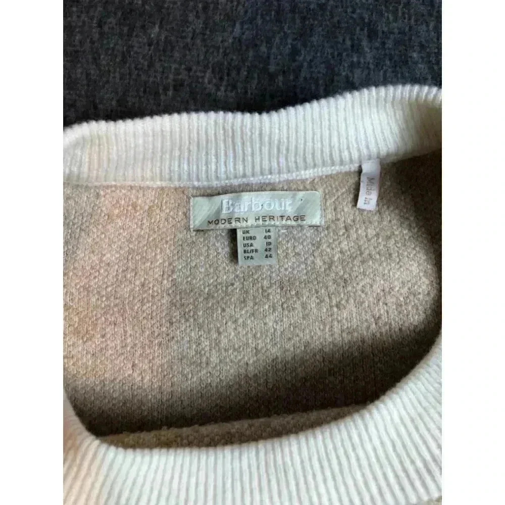 Barbour rosevale knit in hessian check size 10 - Picture 3 of 3